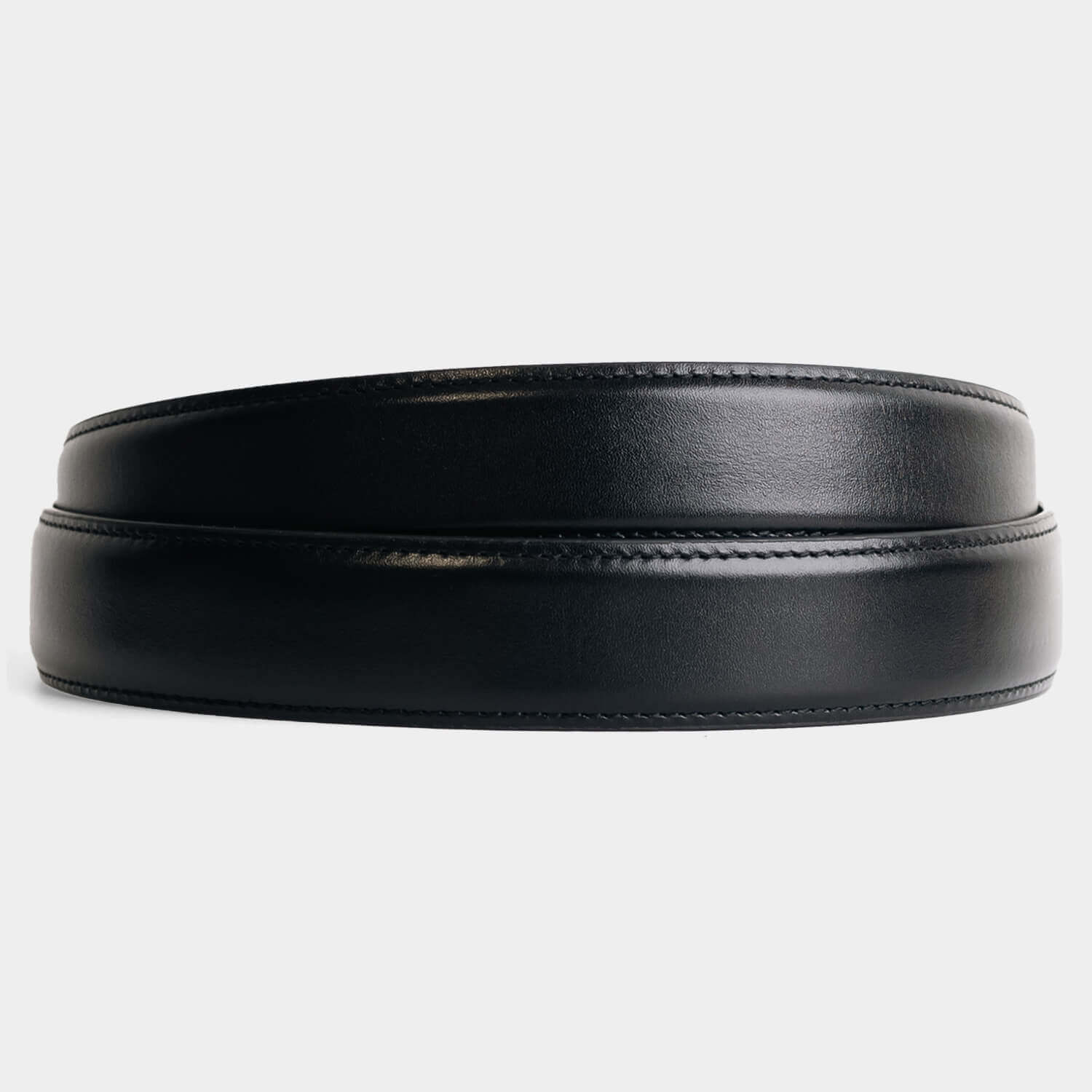 Depalma Handsewn Clasico Belt 1.5 w/o Rivets in Black w/ Brass