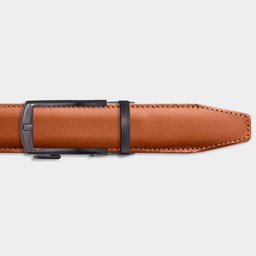Single Belt - Cognac / Metal