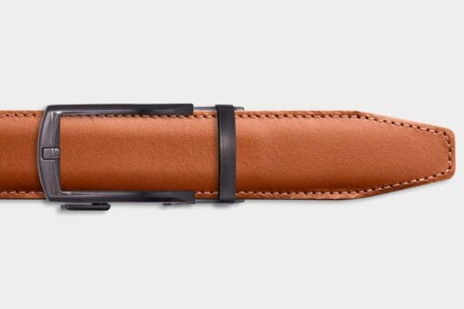 Single Belt - Cognac / Metal