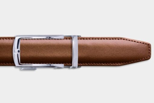 Single Belt - Mocha / Silver