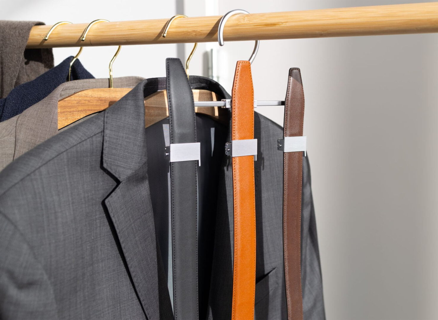 Nordform leather belts on Hanger
