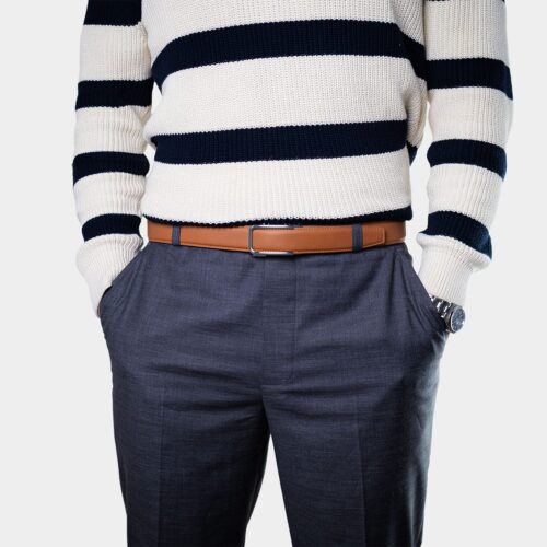Alternative view of Single Belt – Sand / Silver