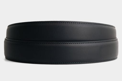 Matte Black Leather - 3.7 cm