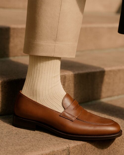 Alternative view of 3-Pack Dress Socks - 38-42, Beige