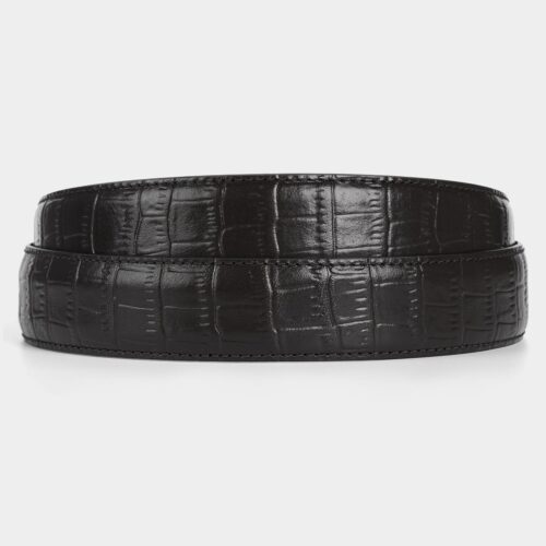 Black Gator Leather